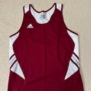 Adidas Climacool Tank Top Tech Fit Singlet Fitted Womens Burgundy (Size M)